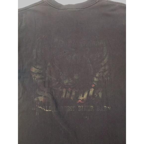 Vintage Full Throttle Saloon Sturgis SD Biker Bar Double Sided Tee Shirt Size L - Picture 11 of 12